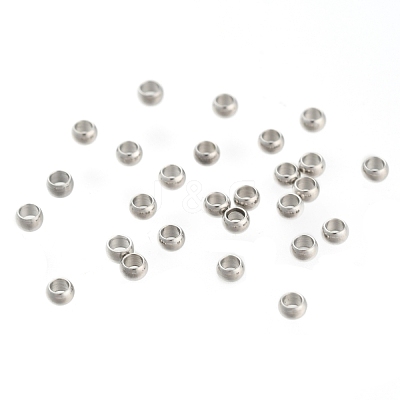 Tarnish Resistant 304 Stainless Steel Spacer Beads STAS-R065-31-1
