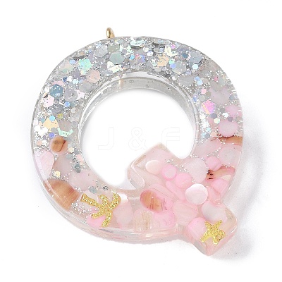 Resin Pendants RESI-B029-01P-Q-1
