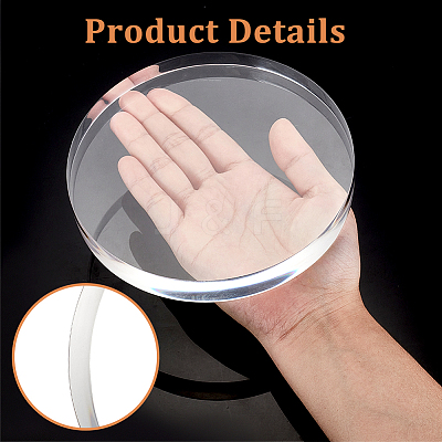 Transparent Acrylic Board TACR-WH0021-13A-1