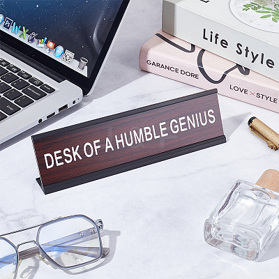 1Pc Aluminum Alloy Table Sign Holders AJEW-ME0001-80-1