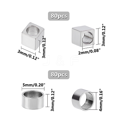 304 Stainless Steel Spacer Beads STAS-UN0008-33P-1