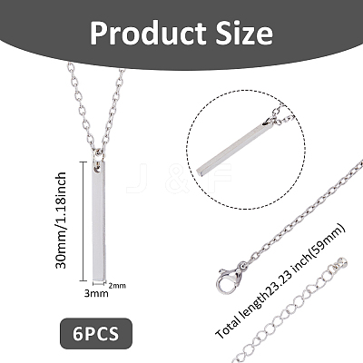 304 Stainless Steel Pendant Necklaces NJEW-FH0001-14A-1