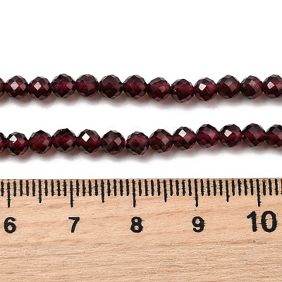 Natural Garnet Beads Strands G-J376-36B-4mm-1