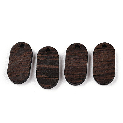 Natural Wenge Wood Pendants WOOD-T023-71A-01-1