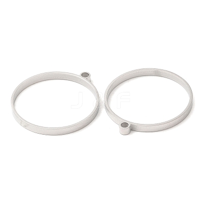 Non-Tarnish 304 Stainless Steel Open Back Bezel Flat Round Pendants STAS-Z040-04A-P-1