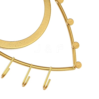 Iron Jewelry Display Stand with Tray ODIS-K003-06A-G-1