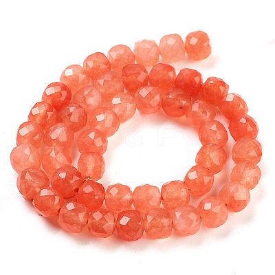 Natural White Jade Beads Strands G-H028-A09-20-1
