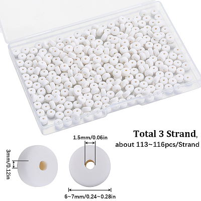 3 Strands Handmade Polymer Clay Beads Strands CLAY-SC0001-67D-1