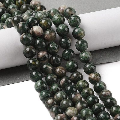 Natural Green Quartz Round Beads Strands G-Q171-D02-02-1