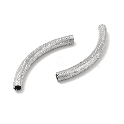 Non-Tarnish Textured 304 Stainless Steel Tube Beads LS-STAS-P319-42P-1