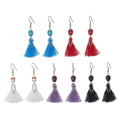 304 Stainless Steel Dangle Earrings EJEW-JE06551-1