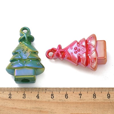 Christmas Theme UV Plating Acrylic Pendants PACR-Q008-26-1