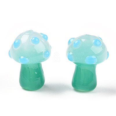 Handmade Lampwork Beads Strands X-LAMP-N024-09F-1