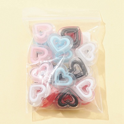 20Pcs 5 Colors Acrylic Beads SACR-FS0001-21-1