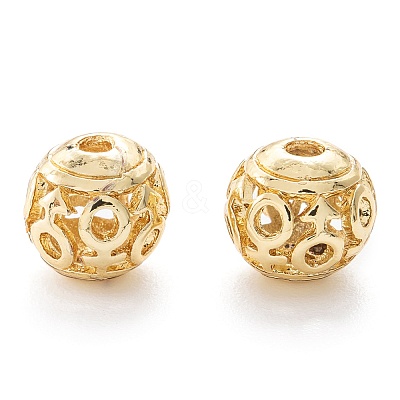 Alloy Hollow Beads X1-PALLOY-P238-12G-RS-1