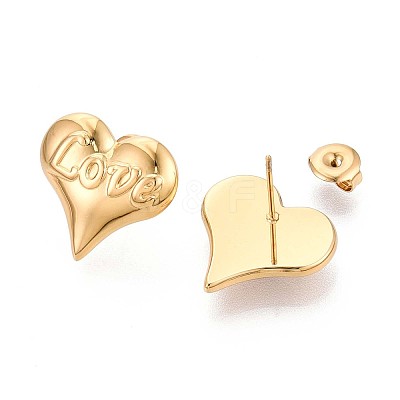 304 Stainless Steel Stud Earrings EJEW-T047-07G-1
