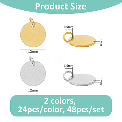 304 Stainless Steel Charms STAS-FH0002-30B-1