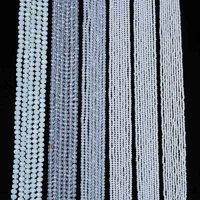 Glass Beads Strands EGLA-A044-J1mm-D06-1
