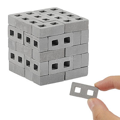 60Pcs Mini Polymer Clay Bricks AJEW-GO0002-31-1