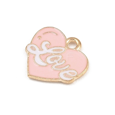 Valentine's Day Alloy Enamel Pendants ENAM-I084-01KCG-02-1