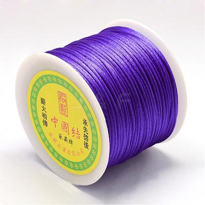 Nylon Satin Rattail Cords NWIR-R025-1.0mm-676-1