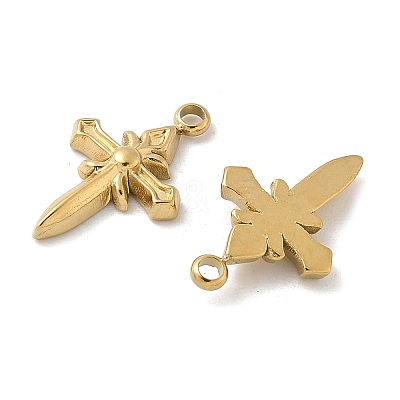 304 Stainless Steel Pendants STAS-D127-07G-1