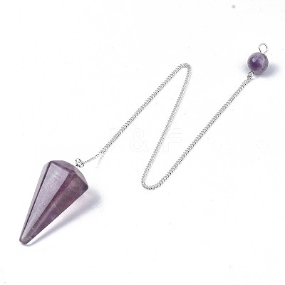Natural Fluorite Hexagonal Pointed Dowsing Pendulums LS-G-T097-08-1