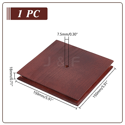 Wood Display Pedestals WOOD-WH0034-78C-1