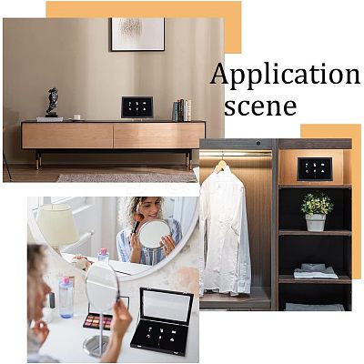 Wood Pin Display Case CON-WH0084-31-1