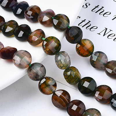 Natural Agate Beads Strands G-S359-366C-1