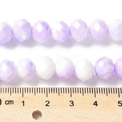 Electroplate Glass Beads Strands LAMP-S068-11B-1