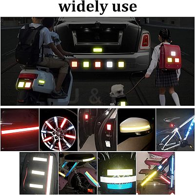 10 Sheets 6 Colors Waterproof Luminous Plastic Self-Adhesive Stickers DIY-CA0004-73-1