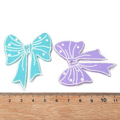 Printed Transparent Acrylic Big Pendants TACR-P015-01M-1