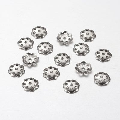 Tarnish Resistant 304 Stainless Steel Bead Caps STAS-I009-03-1