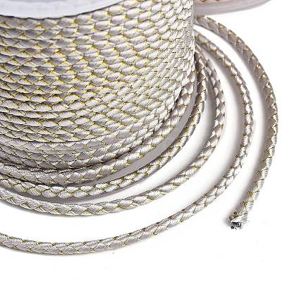 11M Polyester Braided Cord with Cotton Core & Metallic Thread OCOR-Z006-01-30-1