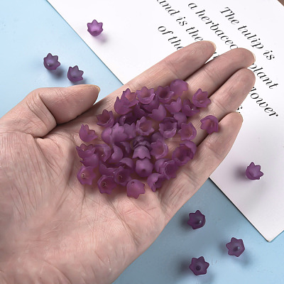 Transparent Acrylic Beads Caps PL543-7-1