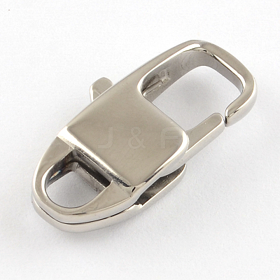 Tarnish Resistant Polished 316 Surgical Stainless Steel Lobster Claw Clasps STAS-R072-34-1