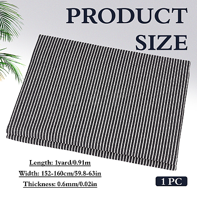 1Yard Stripe Pattern Polycotton Fabric DIY-MA0007-31F-1