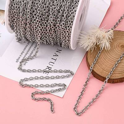 Tarnish Resistant 304 Stainless Steel Cable Chains CHS-R009-11-1