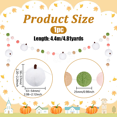 1Pc Felt Pompom Ball Hanging Streamer DIY-PH0036-23-1