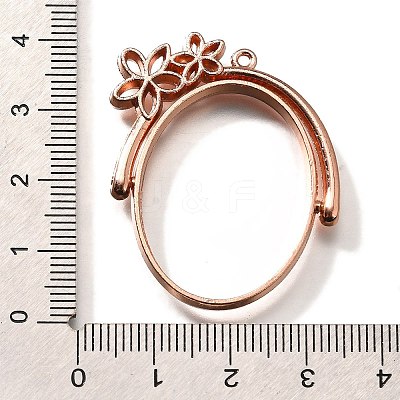 Alloy Open Back Bezel Pendants PALLOY-I223-14RG-1
