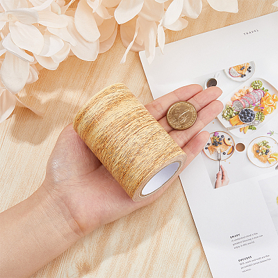PE Imitation Wood Grain Adhesive Tape AJEW-WH0270-222F-1