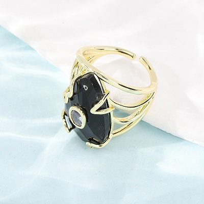 Natural Obsidian Cuff Rings GG-CBA5FCC-03G-07-1