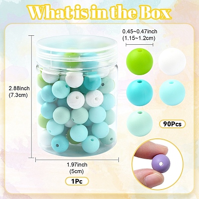 Silicone Beads SIL-YW0001-40A-1