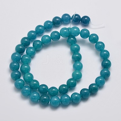 Natural & Dyed Malaysia Jade Bead Strands G-A146-8mm-A24-1
