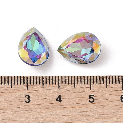 Glass Rhinestone Cabochons RGLA-L029-04A-BBLA-1