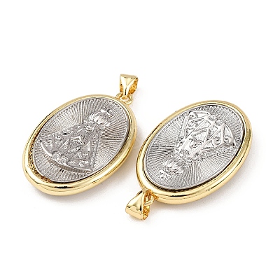 Brass Religion Pendants KK-K408-04G-04-1