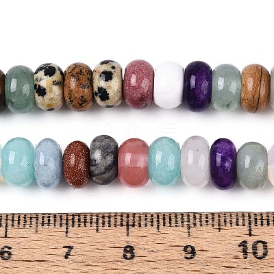 Natural & Synthetic Mixed Stone Beads Strands G-T142-72A-1
