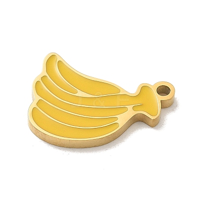 304 Stainless Steel Enamel Pendants STAS-I322-84A-G-1