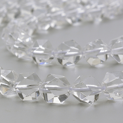 Natural Quartz Crystal Beads Strands G-S149-6mm-24-1